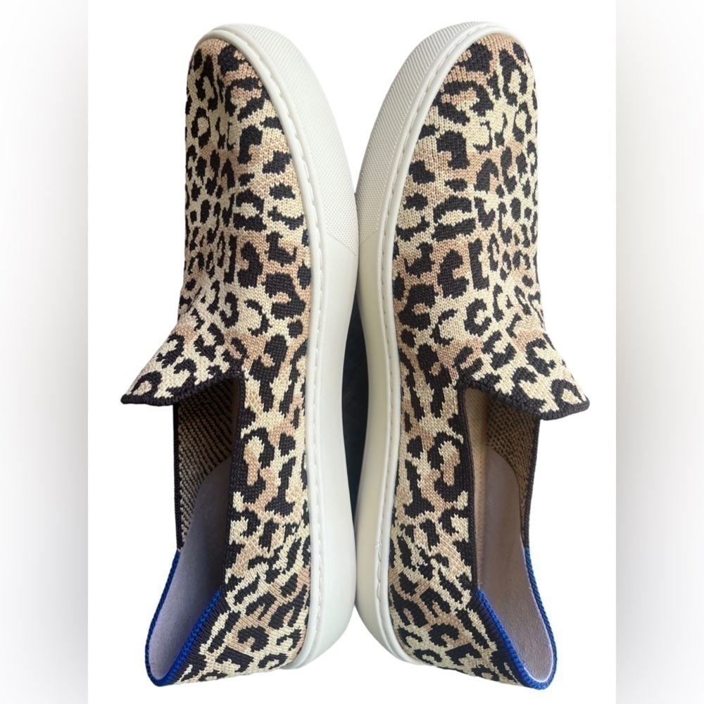 Rothy's Desert Camo Cat The Sneaker Size 10 slip-on animal print comfort flats - Picture 6 of 10